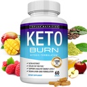 Toplux Keto Burn Pills Ketosis Perte de poids - 1200 Mg Ultra Advanced Natural Ketogen Fat Burner utilisant le régime alimentaire Ketone pour hommes femmes 60 capsules Supplément