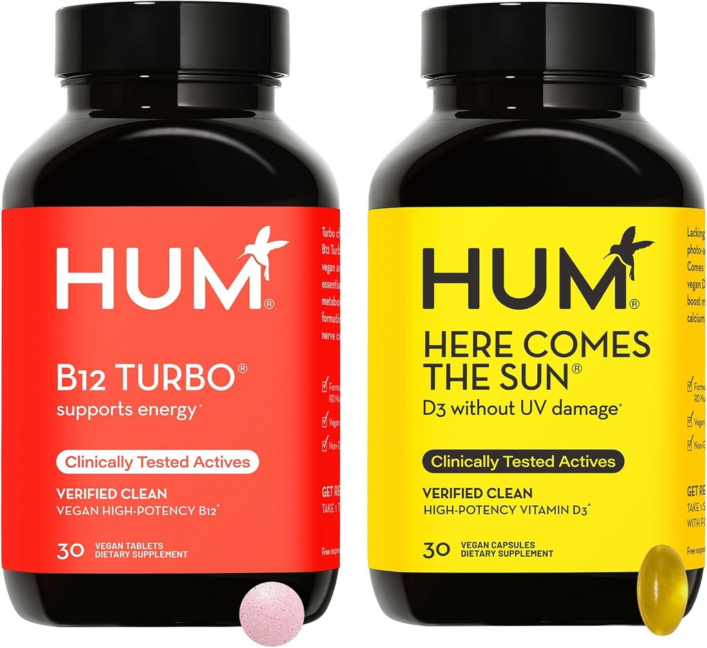 HUM B12 Turbo + Vitaman D3 de Nutriton: Voici le soleil et B12 Turbo