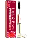 Gya Labs Lash and Brow Oil - 100% huile de ricin naturel biologique pure cils et sourcils Sérum pour cils et sourcils d'apparence plus complète (0.34 Fl Oz)