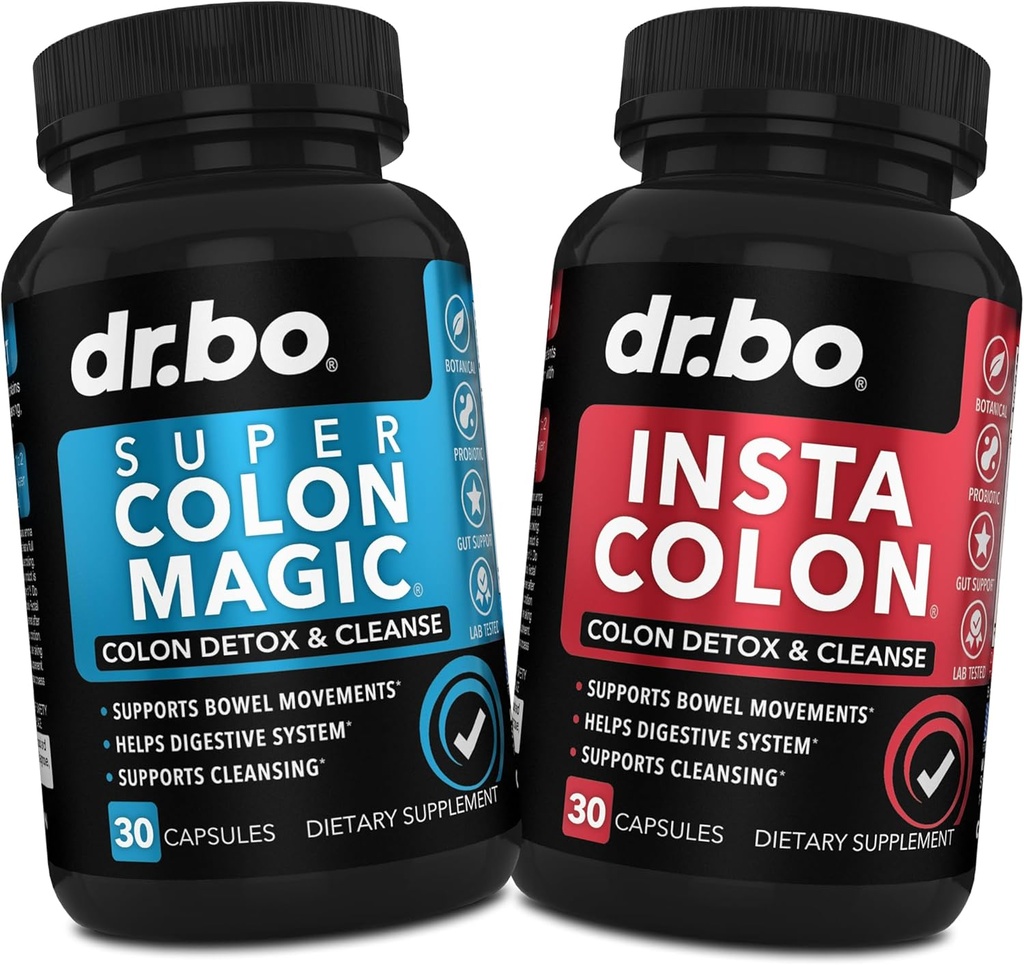 Colon Cleanser Detox Supplement Capsules - 15 jours Colon Cleanse Pills & Probiotic Natural Herbal Cleaning - Suppléments quotidiens du mouvement Bowel pour l'estomac intestinal Bloating Gut Digestive Support