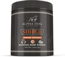 Bouclier Allergy Immune Support Supplément pour chiens par Alpha Dog Nutrition - 7 Complexe de Poudre de Champignon Nutritionnel + Vitamine C pour stimuler l'immunité - Jusqu'à 60 portions pour petits chiens, 54g