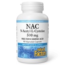 Facteurs naturels N-acétyl-L-Cysteine 500 mg - Soutienne le foie et les poumons en bonne santé - Supplément de soutien antioxydant soutient le système immunitaire Santé - 90 Capsules végétariennes (90 portions)