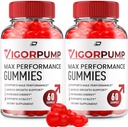 Gummies de pompe de Vigor pour les hommes – VigorPump mâle Gummies Supplément tout naturel, Gummies de pompe de Vigor Avis (2 Pack - 120 Gummies)