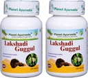 Planète Ayurvda Lakshadi Guggul - Comprimés à base de plantes, 100% naturel - 2 bouteilles (Chaque bouteille contient 120 comprimés)