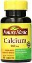 Calcium naturel avec vitamine D3 600mg, 60 comprimés