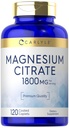 Citrate de magnésium de Carlyle de 1 800 mg 120 Caplets enduits