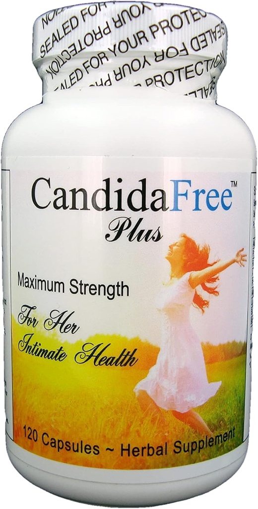 Formule de soutien à l'équilibre naturel sans candida pour le nettoyage de la croissance des levures et la désintoxication pour les femmes. 120 Capsules de végétaliens.