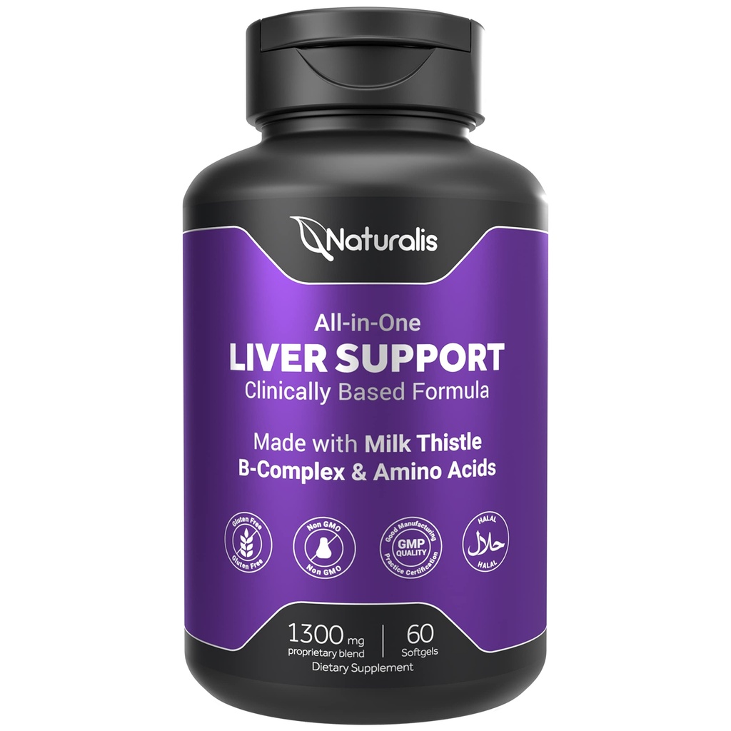Naturalis Silymarin Lait Thistle 1300mg Enhanced with B Complex & Amino Acids