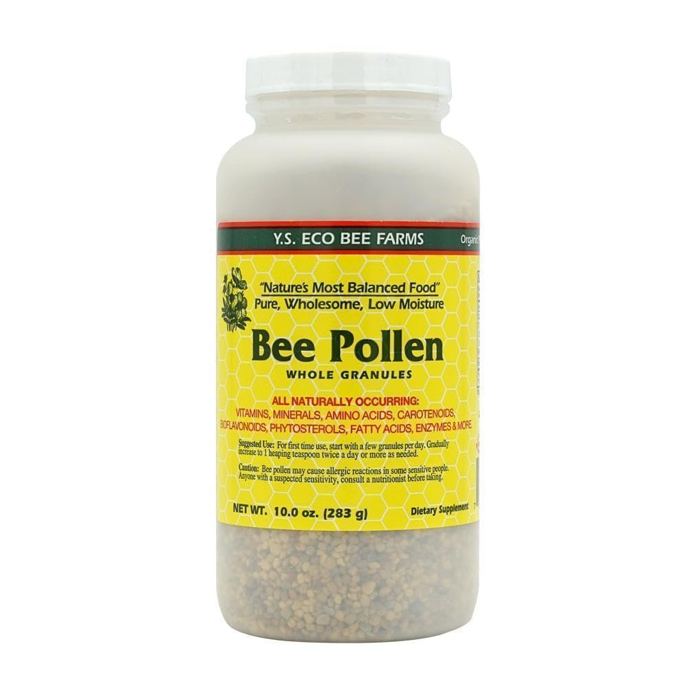 Pollen d'abeilles - Granulaires entiers à faible humidité - 10 oz