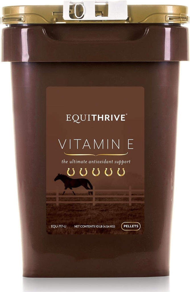 Pellets de vitamine E equithrive pour chevaux avec Oméga 3, support antioxydant, produits et fournitures équidés, 10 lbs