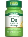 La vérité de la nature Vitamine D3 5000 UI Softgels.