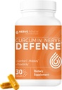 NERVE RENOUVEL Curcumin Nerve Defense avec Meriva Curcumin Phytosome pour Nerve complète Nourriture et confort - Curcumin optimisé avec extrait de poivre noir - 30 capsules