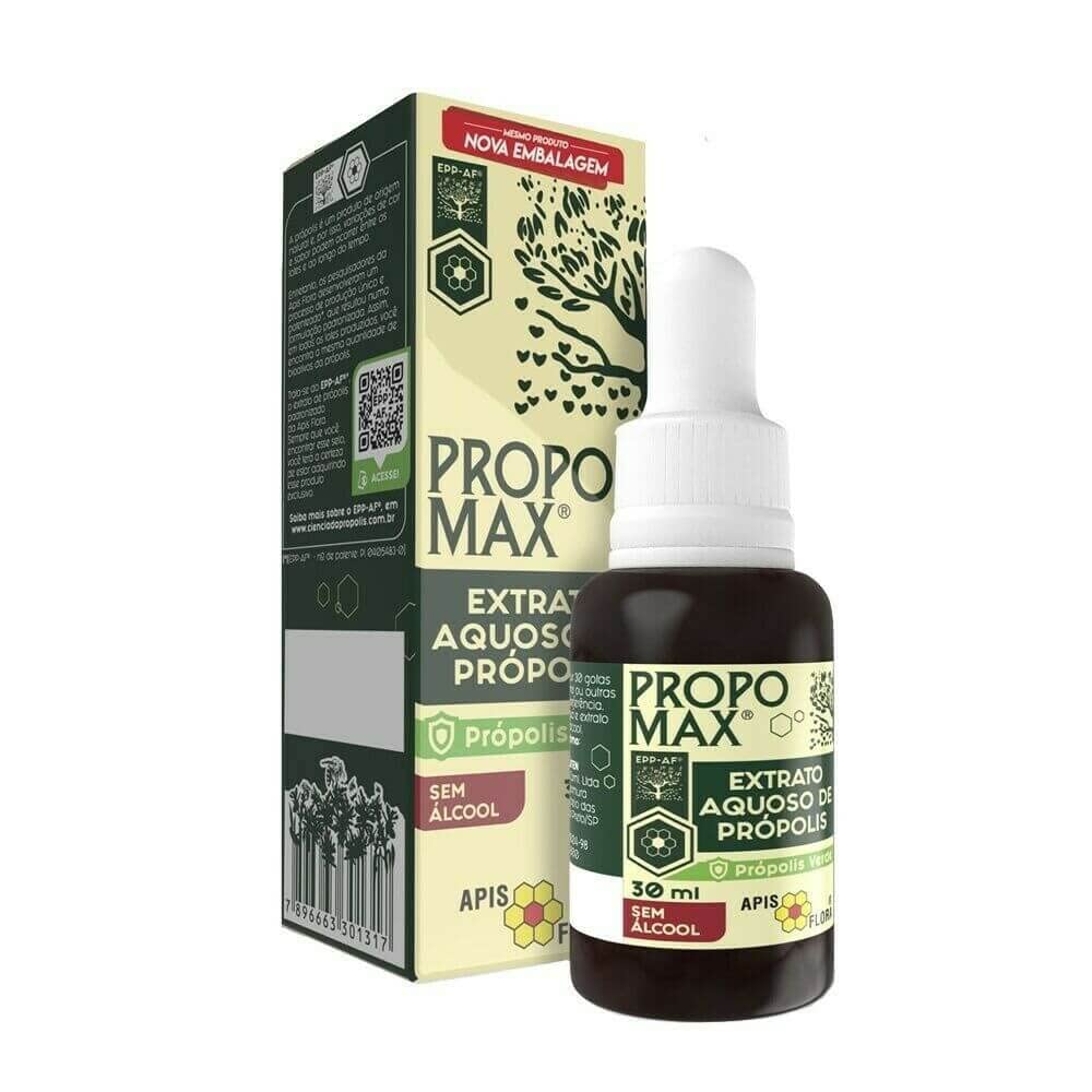 Apis Flora Brésilian Green Bee Propolis, haut en flavonoïdes et Artepillin-C 7, sans cire, sans alcool, 30ml (paquet de 2)