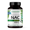 EMERALD LABS NAC 600mg - N-acétyl-L-Cysteine - Supplément d'acide amino végane qui appuie la désintoxication - 60 capsules végétales (approvisionnement de 60 jours)