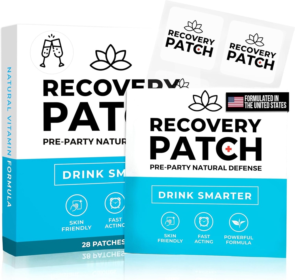 Patchs de récupération 84 Pack (Trois 28 Packs) - Réveillez-vous rafraîchi et énergétiquement avec notre lot 100% naturel d'ingrédients - Enveloppé individuellement, ami de la peau et imperméable - Formule améliorée