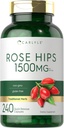 Carlyle Rose HIPS, 1500mg, 240 Capsules à libération rapide, Supplément à base de plantes sans OGM et sans gluten