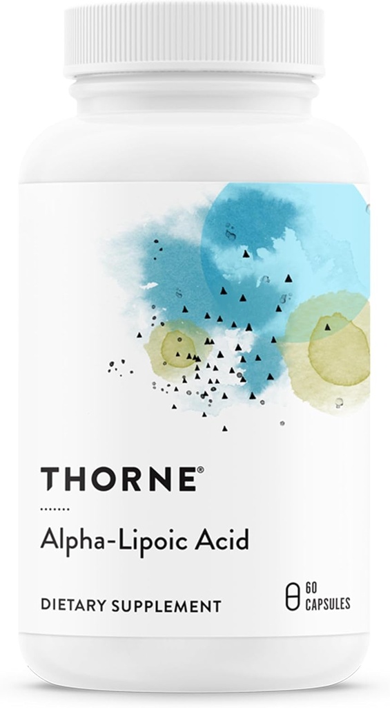 THORNE - Acide alpha-lipoïque - 300 mg - Supplément pour la détoxémie, le soutien antioxydant, la santé nerveuse et la netteté mentale* - 60 portions