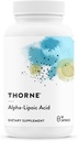 THORNE - Acide alpha-lipoïque - 300 mg - Supplément pour la détoxémie, le soutien antioxydant, la santé nerveuse et la netteté mentale* - 60 portions