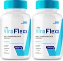 VIVE MD ViraFlexx pour les hommes, ViraFlexx Enchantement masculin - Performance maximale, tous les suppléments alimentaires naturels pilules de force supplémentaire, ViraFlexx Pro soutient la santé globale, Vira Flexx Avis (2 Pack)