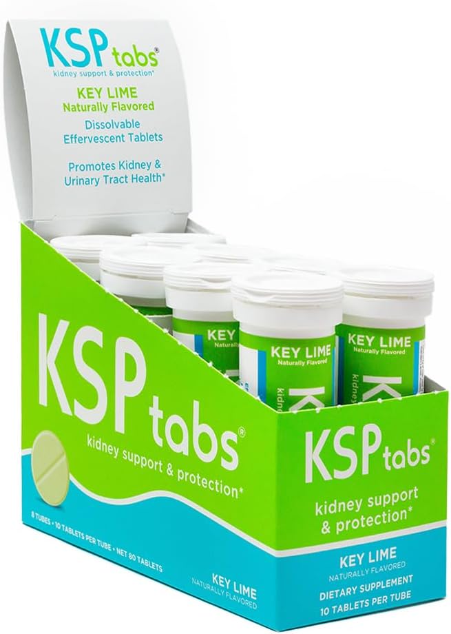 Chaux clé Tous les suppléments naturels d'hydratation et de santé rénale pour combattre la formation de cristaux d'oxyde de calcium, 80 comprimés