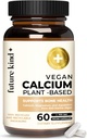 Supplément de calcium végétalien de type futur - Supplément de magnésium de calcium à base végétale provenant de l'Islande pour le soutien des dents et des os (60 capsules)