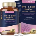 Supplément Inositol Totaria - 3075mg Capules Inositol Myo-Inositol & D-Chiro Inositol Plus Vitamine D3, Folate, Rapport idéal de 40:1 - Balance hormonale pour les femmes et l'ovaire* Soutien