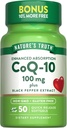 Nature's Truth CoQ10 100mg | 50 Softgels | Plus Black Pepper Extract | Non-GMO and Gluten Free Supplement