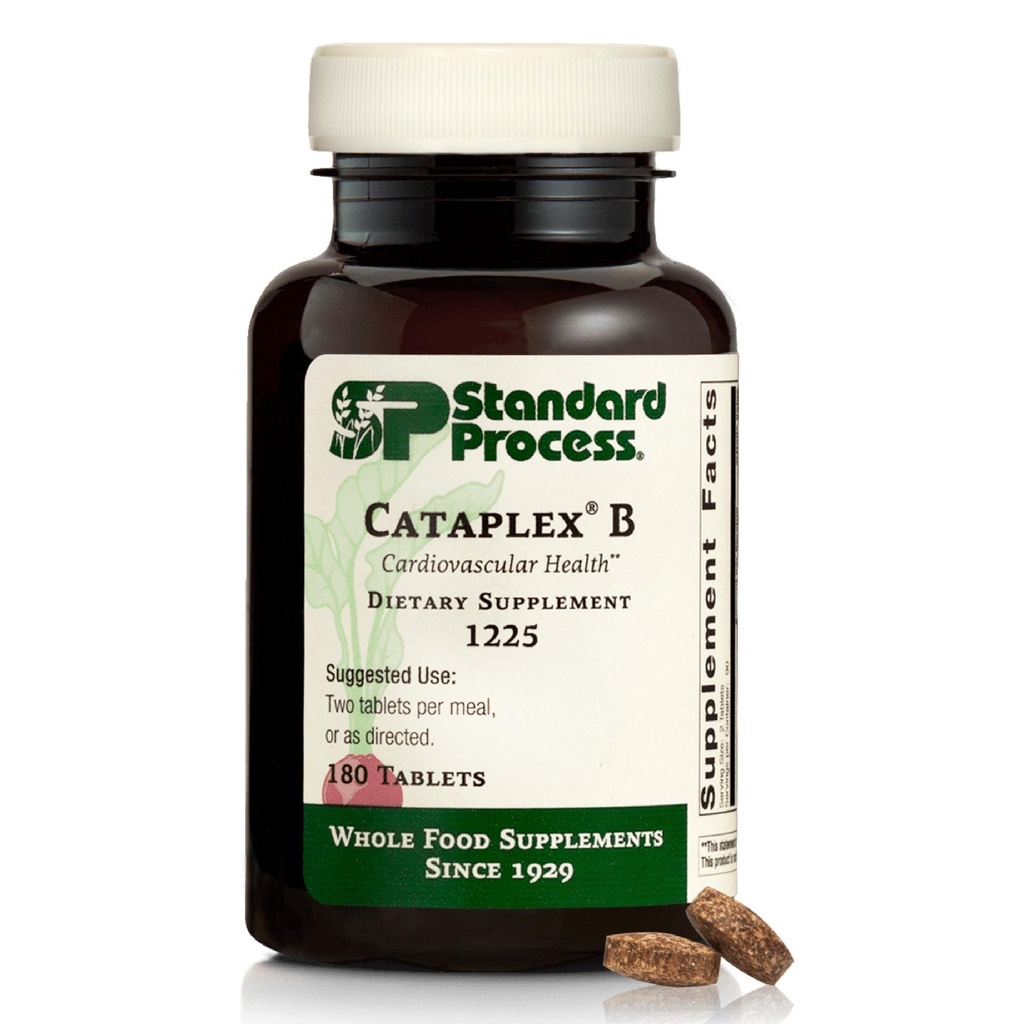 Processus standard Cataplex B - Supplément système nerveux et santé cardiaque - contient des vitamines B pour le soutien énergétique - soutient le métabolisme énergétique - non-laiteux et non-soy - 180 comprimés (90 portions)