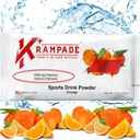 Krampade Original 2K - 2000 mg Potassium Electrolyte Powder Drink Mix | Cramp Relief - Hydration - Increased Performance | Orange - 20 Single Serving Packets