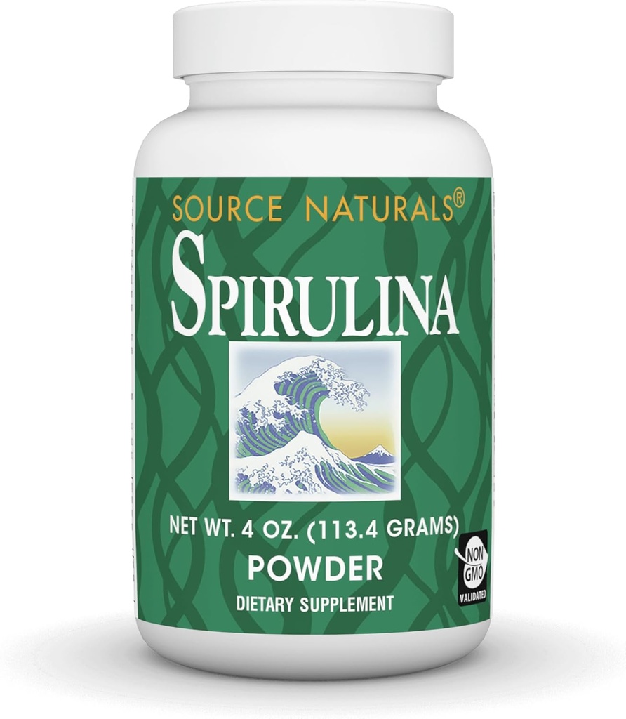 Source Naturals Spiruline - pour le support du système immunitaire - poudre de 4 oz