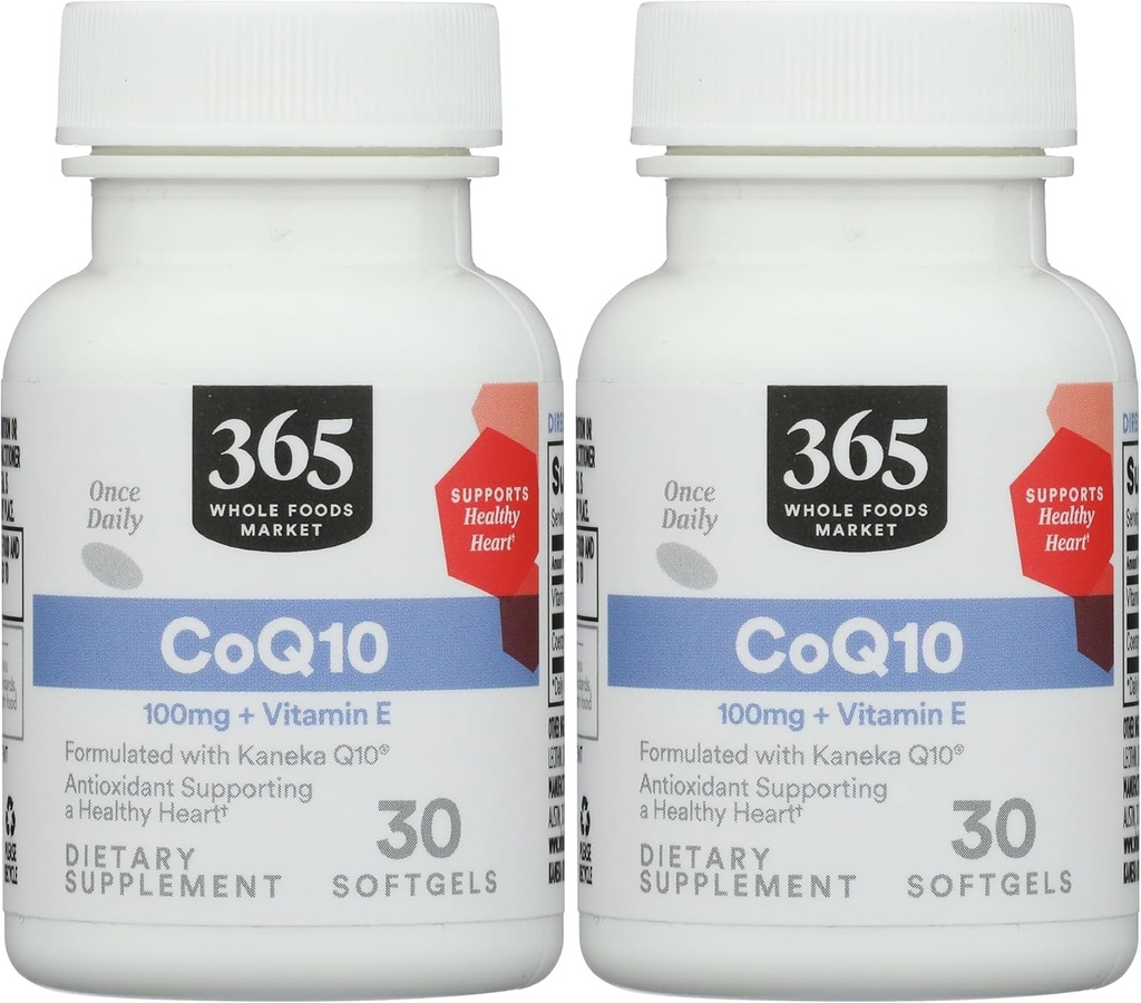 365 par Marché des aliments entiers, Co Q10 100Mg, 30 Softgels (paquet de 2)