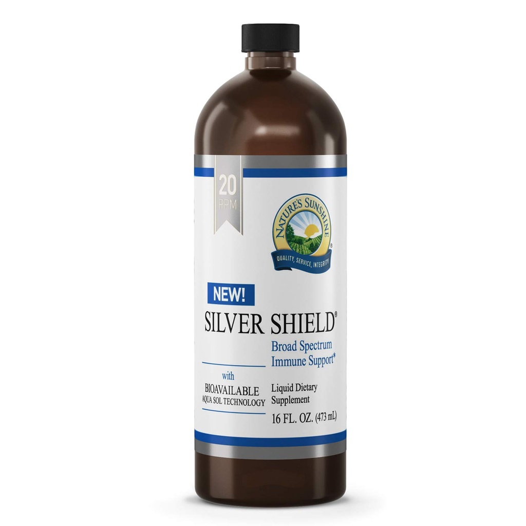 Bouclier en argent solaire de la nature liquide, 16 Fl Oz.