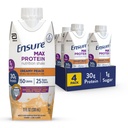 S'assurer que Max Protein crème Peach Nutrition Shake. 30g Protéine, 1g Sucre, 4g Fibre Blend.