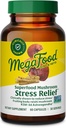 MegaFood Superfood Mushroom Stress Relief - Reishi Mushroom Supplement cliniquement étudié pour réduire le stress - docteur formulé avec Ashwagandha KSM 66 - végétalien, sans gluten - 60 capsules, 30 portions