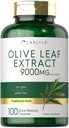 Carlyle Olive Leaf Extract Capsules $ 9000mg $ 100 Count $ Non-OGM, sans gluten $ Supplément haute puissance
