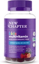 Nouveau chapitre Gummies multivitamines pour enfants - 65% Moins de sucre, Vitamines gommées pour enfants avec des vitamines C, D3 et zinc, non-OGM, sans gluten, Berry-Citrus, 60ct