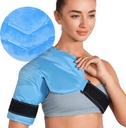 RETIX Paquet de glace pour rotateur Cuff Cold Therapy, Paquet de glace gel de bras pour blessures réutilisables et flexibles enveloppe de compression froide pour récupération post-entraînement, fatigue et désagrément des épaules, bleu