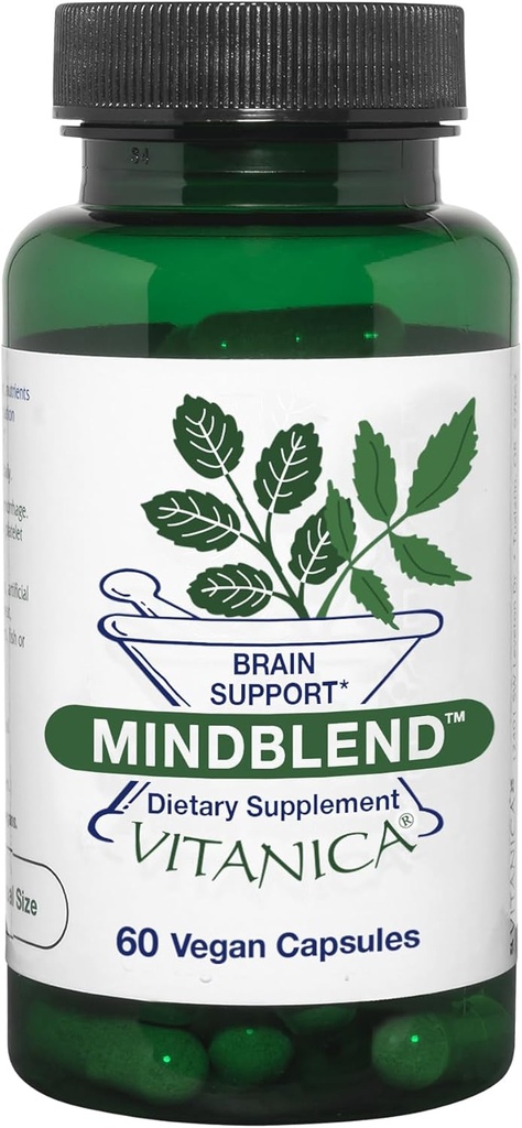 Vitanica MindBlend, Soutien du cerveau, Vegan, 60 capsules