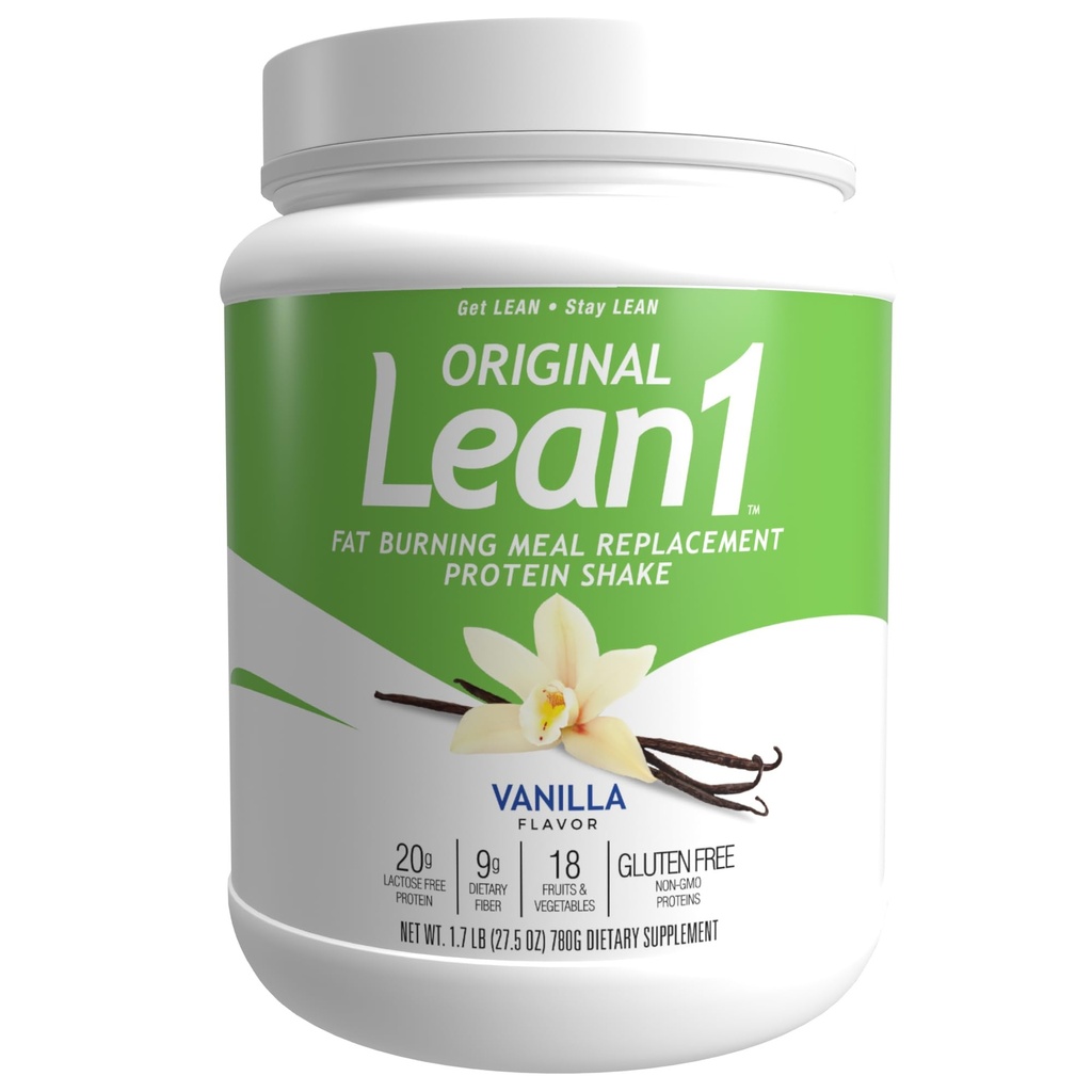 Alimentation 53 Lean 1 Fat Burning Protein Shake, Vanilla Flavor, 15 Tub