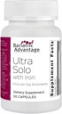 Avantage bariatrique Ultra Solo avec fer - Multivitamine quotidienne une fois par jour - pour les patients bariatriques - avec la thiamine, la vitamine A et plus - Sans gluten - 30 capsules