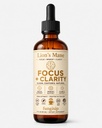 Teinture de lion – Soutien biologique du cerveau et de la concentration – Extrait de champignons liquides à base d'alcool ultra-potent – 2 oz