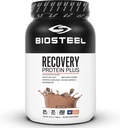 BIOSTEEL Recovery Protéine Plus Supplément en poudre, préparation à l'herbe et non-OGM, chocolat, 27 portions