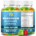 (2 paquets) Glycinat de magnésium pour adultes et enfants, 400mg de malate de magnésium à croquer,