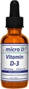 Nutrasal Micro D3 Vitamine D-3 gouttes - Concentration élevée (2 millions d'UI) Vitamine D3 avec la technologie Nano et jusqu'à 10X Absorption -1 oz (30 ml)