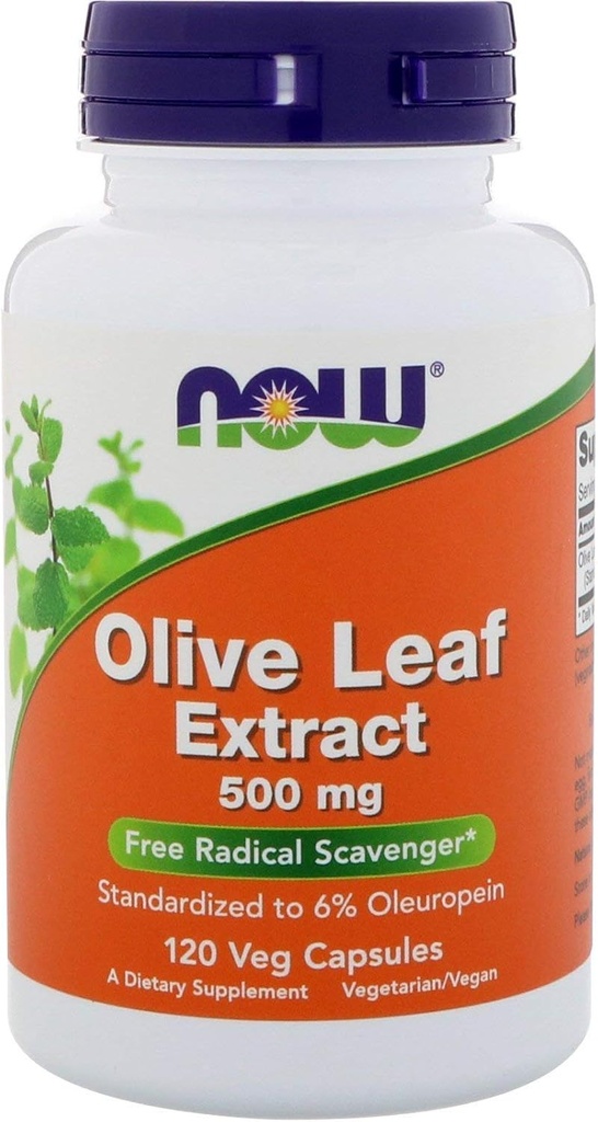 Extrait de feuille d'olive 500mg 120 VegiCaps (paquet de 2)