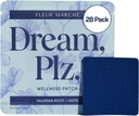 Fleur Marche Dream, Plz Botanical Sleep Patch - Better ZZZ's with Valerian Root, L-Theanine, Lavender Oil & Hops - Sédatif Naturel - Très Biodisponible - 28 Patches