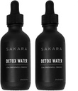 SAKARA Détox gouttes d'eau, 60 portions - Chlorophylle gouttes liquides, Chlorophylle eau pour le drainage lymphatique, boisson de détox corporel, soutien énergétique naturel, supplément de Chlorophylle gouttes liquides, vitamines