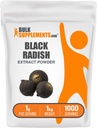 BulkSupplements.com Poudre d'extrait de radical noir - Supplément de radical noir espagnol, supplément à base de plantes - Vegan & Gluten Free, 1g par portion, 1kg (2,2 lbs) (paquet de 1)