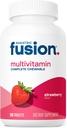 Bariatric Fusion Bariatric Multivitamin with Iron Complete Chewable | Strawberry | Post Bariatric Vitamins for Gastric Bypass and Sleeve Gastrectomy | One Month Supply