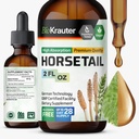 BIO KRAUTER Teinture de queue de cheval - Herbe de queue de cheval pour le soutien des cheveux - Ingrédients purs - Sans alcool et sans sucre gouttes de végétalien 2 Fl.Oz.